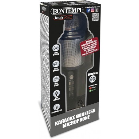 KARAOKE WIRELESS MICROFONO BONTEMPI