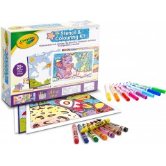 CRAYOLA SET STENCIL DIVERTENTE 