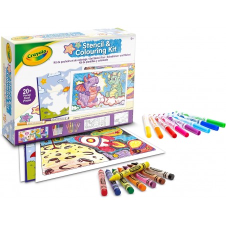 CRAYOLA SET STENCIL DIVERTENTE 