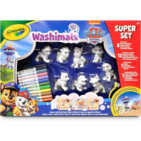 CRAYOLA WASHIMALS PAW PATROL SUPER SET  
