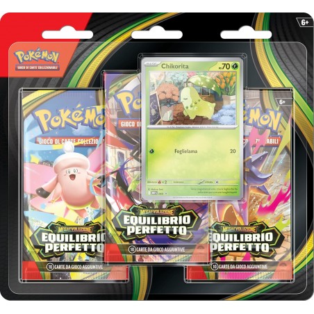 POKEMON EQUILIBRIO PERFETTO CONFEZIONE  CON 3 BUSTE DA 10 CARTE