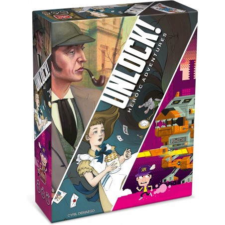 ASMODEE UNLOCK HEROIC ADVENTURES ESCAPE ROOM DA TAVOLO