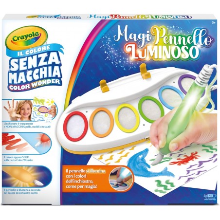 MAGICO PENNELLO LUMINOSO CRAYOLA SET PITTURA SENZA MACCHIA