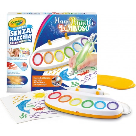 MAGICO PENNELLO LUMINOSO CRAYOLA SET PITTURA SENZA MACCHIA