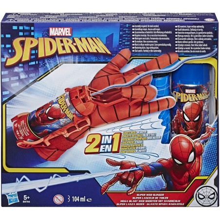 GUANTO SPIDERMAN SPARARAGNATELE 2 IN 1 ACQUA E RAGNATELE HASBRO