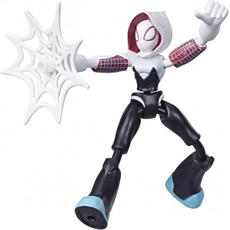 MARVEL SPIDER-MAN GHOST SPIDER BEND AND FLEX HASBRO