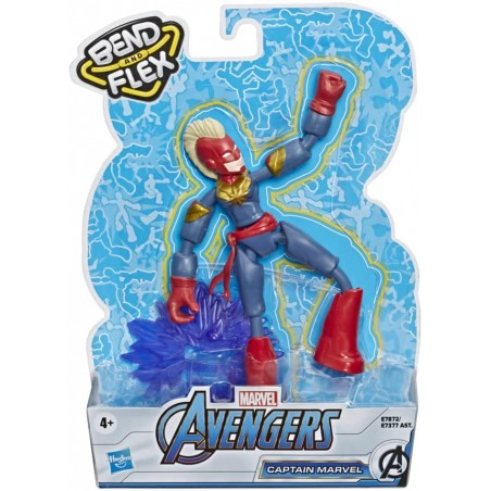 MARVEL AVENGERS CAPTAIN MARVEL BEND AND FLEX HASBRO