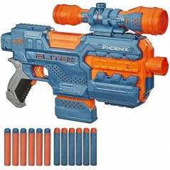 NERF ELITE 2.0 PHOENIX CS-6 HASBRO E9961 BLASTER MOTORIZZATO CARICATORE 6 DARDI