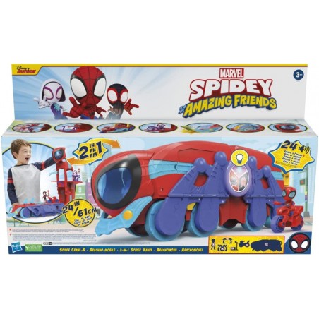 HASBRO MARVEL SPIDEY QUARTIER GENERALE MOBILE 2 IN 1