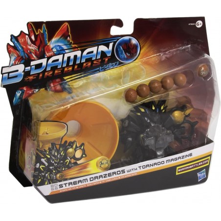 B DAMAN STREAM DRAZEROS WITH TORNADO MAGAZINE HASBRO