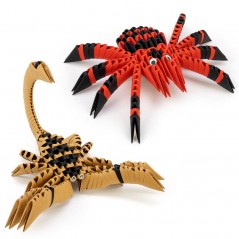 ORIGAMI 3D 2 IN 1 RAGNO E SCORPIONE KREATIVA