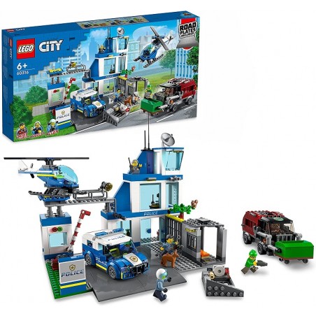LEGO 60316 CITY STAZIONE DI POLIZIA PEZZI 668