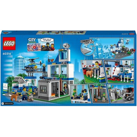 LEGO 60316 CITY STAZIONE DI POLIZIA PEZZI 668