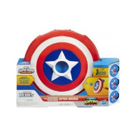 CAPITAN AMERICA SCUDO LANCIA PALLINE PLAYSKOOL HEROES HASBRO