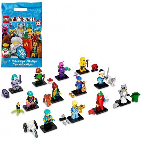 LEGO 71032 MINIFIGURES SERIE 22  1 PERSONAGGIO A CASO IN OGNI BUSTINA