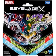 BEYBLADE X MILES MORALES 1 60GN E GREEN  GOBLIN 9 80HT HASBRO