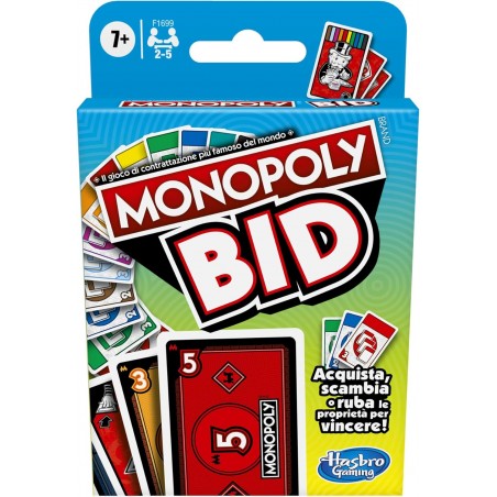 MONOPOLY BID GIOCO DI CARTE F1699 MATTEL 