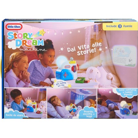 STORY DREAM MASCHINE CON 3 FAVOLE LITTLE TIKES