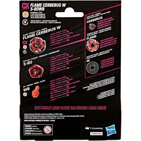 BEYBLADE X FLAME CERBERUS W5 80WB
