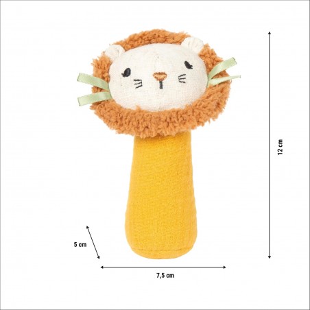 SONAGLIO E TATTILE IN STOFFA LITTLE LION 