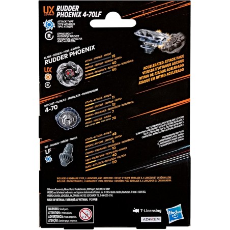 BEYBLADE X RUDDER PHOENIX 4 70LF