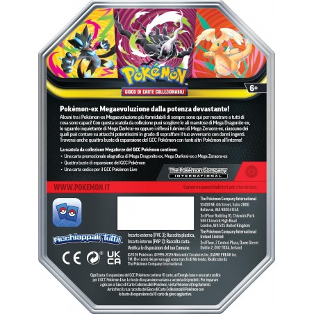 TIN MEGAFORZE POKEMON MEGA DRAGONITE EX 