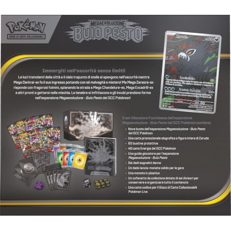 POKEMON SET ALLENATORE FUORICLASSE  MEGAEVOLUZIONE BUIO PESTO