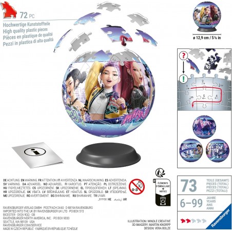 PUZZLE 3D K POP 72 PEZZI RAVENSBURGER