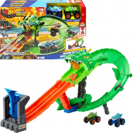 MONSTER TRUCKS DEMOLIZIONE DEL DRAGO HOT WHEELS