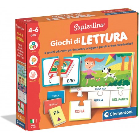 SAPIENTINO GIOCHI DI LETTURA CLEMENTONI 16498