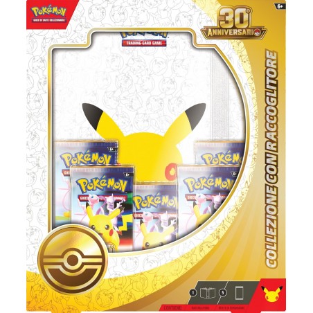 COLLEZIONE 30 ANNIVERSARIO CON RACCOGLITORE POKEMON