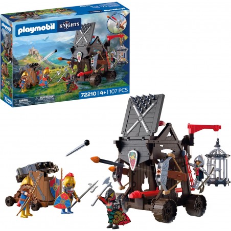 PLAYMOBIL 72210 KNIGHTS TORRE D ASSALTO CAVALIERI DEL DRAGO