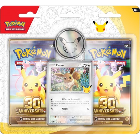 COLLEZZIONE 30 ANNIVERSARIO CON MONETA PIKACHU