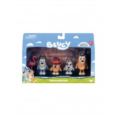 BLUEY ACTION 4 PERSONAGGI PIGIAMA ROCCO GIOCATTOLI