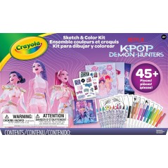 CRAYOLA K POP DEMON HUNTERS KIT DISEGNA  E COLORA