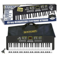 BONTEMPI TASTIERA RICARICABILE 49 TASTI USB C 154987